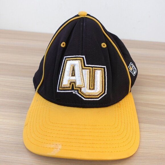 Panthers Cap Black AU Hat Baseball 7 3/8 Yellow Embroidered Logo The Game Pro - Picture 1 of 16